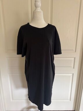 Madewell Black Crewneck Tee Dress Size Medium